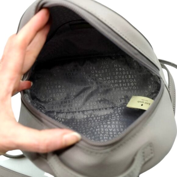 KATE SPADE~Sammi Greta Court Glitter Backpack~GRAY BAG - Picture 6 of 6